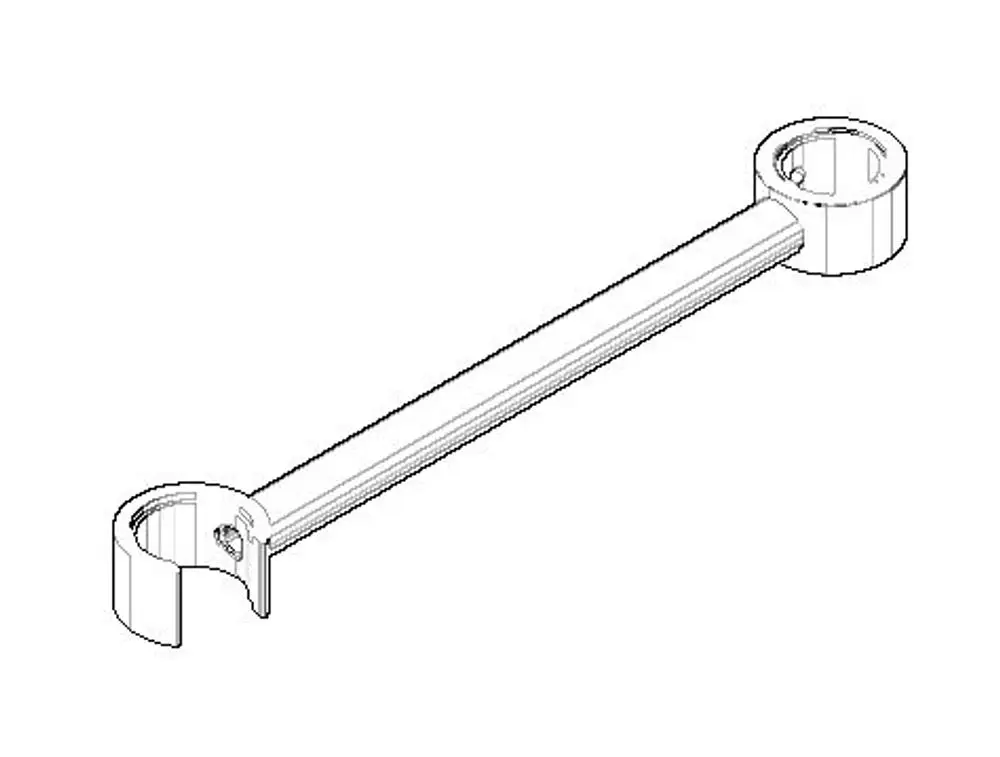DORNBRACHT Halter ERSATZTEILE 04172001400 39 x 20 x 238 mm Chrom, 04172001400-00 Galeriebild 1